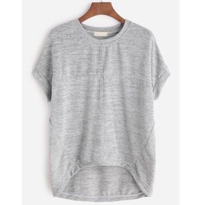 Shein Gray High Low Top One Size Fits All